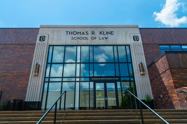 Entrance of Thomas R. Kline School of Law